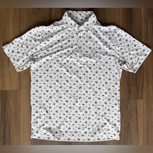 Rhoback Basketball Performance Polo Mens Medium AOP Golf Rare